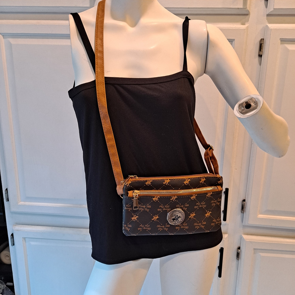 Beverly Hills Polo Club Brown Crossbody Bag